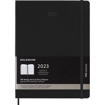 Agenda scolaire Moleskine 2023 Semainier Pro Vertical très grand format