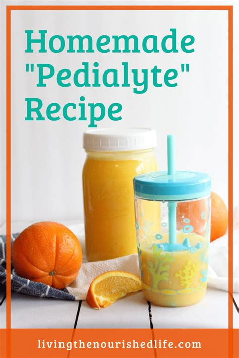 Homemade Pedialyte Electrolyte Drink W Orange Juice Recipe