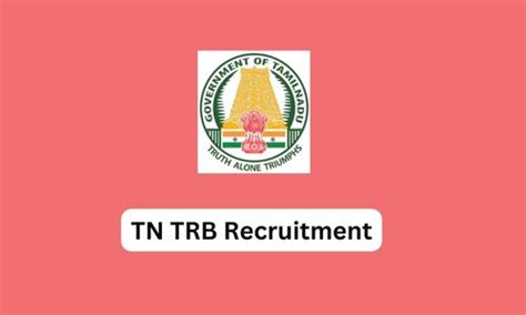 Tn Trb Recruitment Notification Assistant Professor Posts