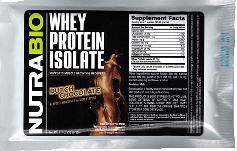 Nutrabio Kosher Whey Protein Isolate Dutch Chocolate Dairy To Go