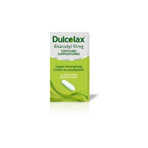 Dulcolax Bisacodyl Supp 10 Mg 10 Stk