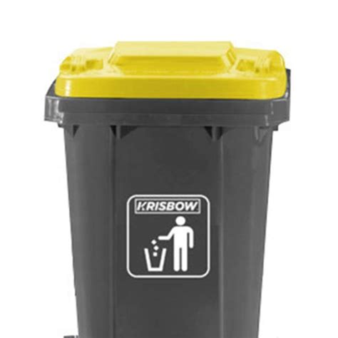 Promo Krisbow Dust Bin Tempat Sampah Plastik Outdoor Pedal Ltr