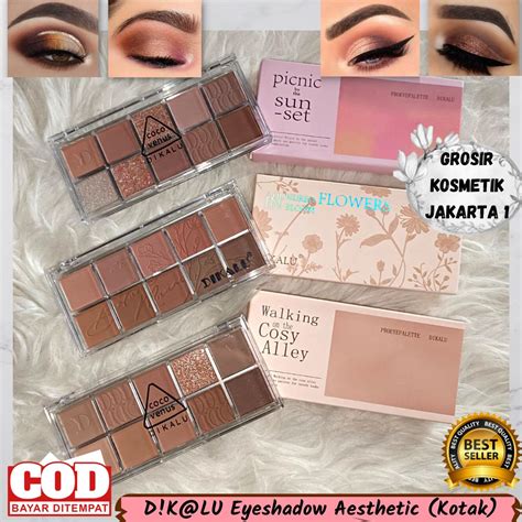 Cod Best Seller Dikalu Eyeshadow Aesthetic Model Kotak Eyeshadow Seri Nude Eyeshadow Warna