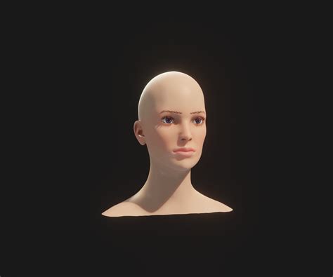 Artstation Realistic Male And Female Head 3d Model Animated With Facial Expressions Game Assets