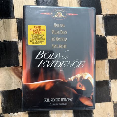 Body Of Evidence Dvd 2002 Unrated And R Rated Versions Madonna 1993