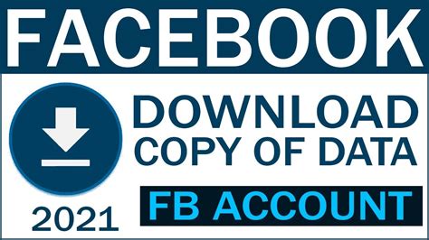 How To Download Your Facebook Account Data Download Copy Of Your