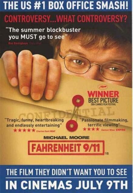 Fahrenheit 9 11 Michael Moore Movie Poster 20x30 Ebay