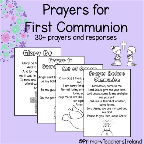 Mash > 1st / 2nd Class > Prayers for First Holy Communion