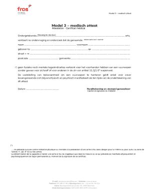 Invulbaar Online Model Medisch Attest Fill Out Sign Online