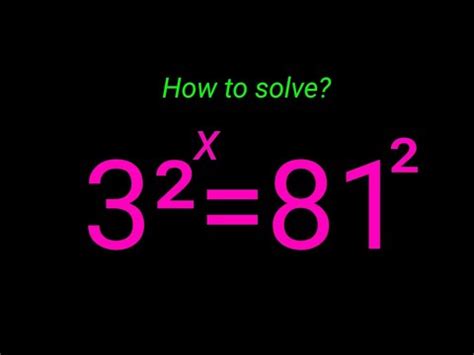 A Nice Exponential Equation Solving By Math Tutor Jakaria A