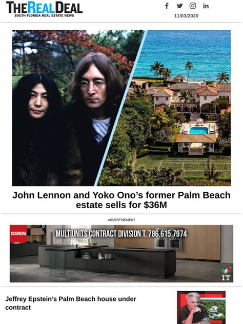 The Real Deal John Lennon And Yoko Ono S Former Palm Beach Estate