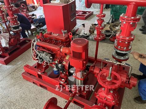 Dj Fire Pump Set Being Assembled Better Technology Co Ltd