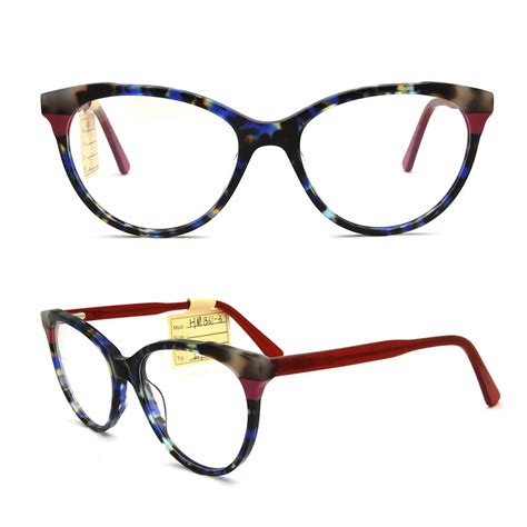 Laminated Acetate Colorful Women Cat Eye Glasses Vintage Wholesale