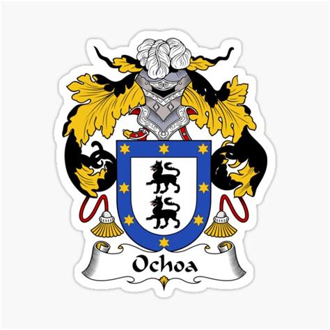 "Ochoa Coat of Arms/ Ochoa Family Crest" Sticker for Sale by ...