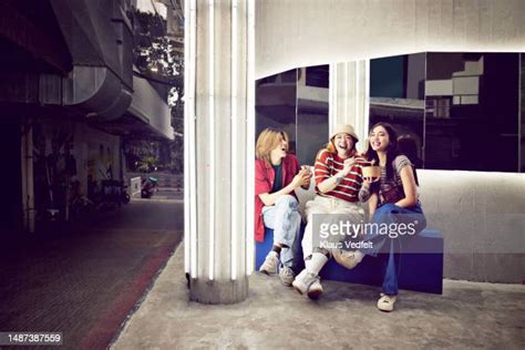 Noodles Package Asian People Eating Photos And Premium High Res