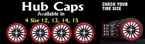 Autopearl Car Full Wheel Cover Caps Red And Black 12Inches Press Type