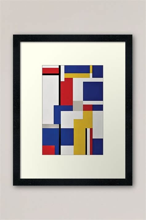 A Vibrant Piet Mondrian Style Painting