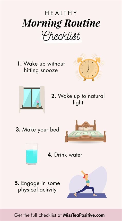 Healthy Morning Routine Checklist For Adults Artofit