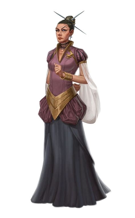 Female Old Human Aristocrat Rogue The Spider Pathfinder PFRPG DND D