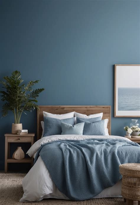 30+ Beautiful Blue Accent Wall Ideas for Your Bedroom - MaterialSix