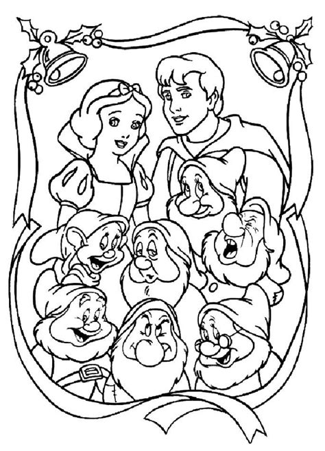 Coloriage Blanche Neige Et Les Sept Nains Films D Animation