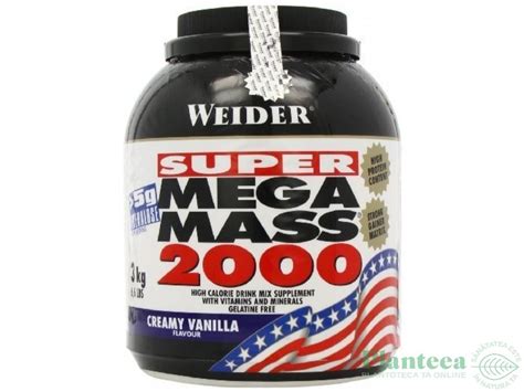 Super Mega Mass 2000 Vanilie 3kg Weider Pret 233 4 Lei Planteea