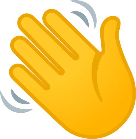 "waving hand" Emoji - Download for free – Iconduck