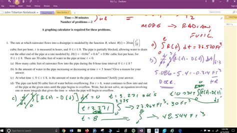 Ap Bc Calculus 2015 1 And 3 Frq Youtube