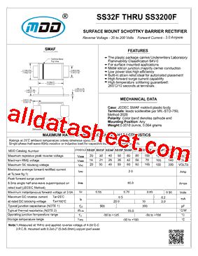 Ss F Datasheet Pdf Microdiode Electronics Jiangsu Co Ltd