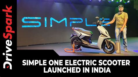 Simple One Electric Scooter Launched In India Km Range