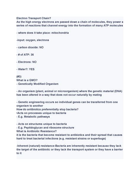 BIO 103 Ex 4 EXAM Material For Final Exam With In Class Notes