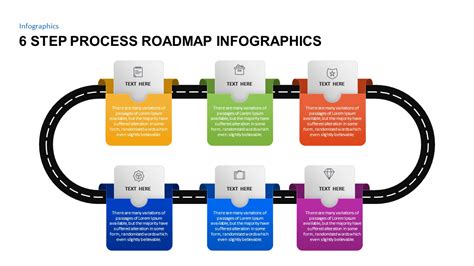 6 Step Process Roadmap Timeline Ppt Template | Slidebazaar