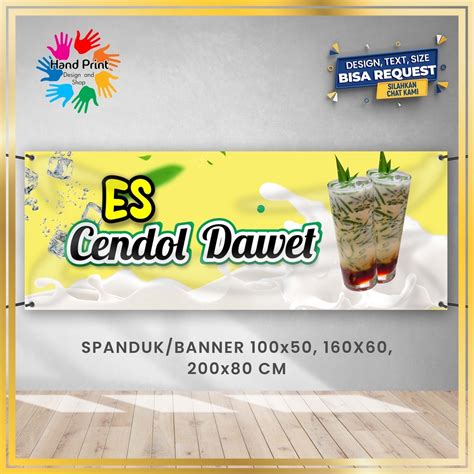 Jual SPANDUK BANNER Es Dawet Es Cendol B Gratis Request Shopee