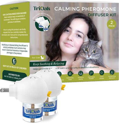 TriOak Calming Cat Pheromone Diffuser Premium Cat Calming Diffuser