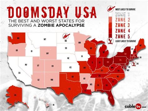 Best State To Survive A Zombie Apocalypse Zombie Apocalypse