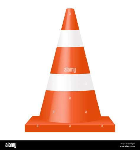 Signal Cone Isolated White Background Stock Photo Alamy