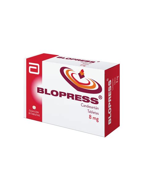 Precio Blopress 8 Mg Con 28 Tabletas Farmalisto MX