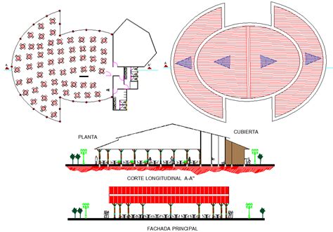 Restaurant plan dwg file - Cadbull