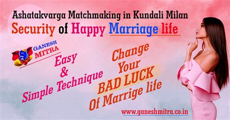 Kundli Milan For Happy Marriage Life By Ashtakavarga Ganesh Mitra