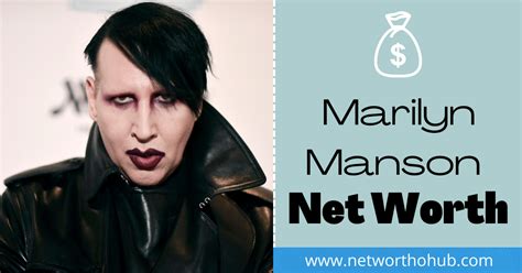 Marilyn manson net worth – Artofit