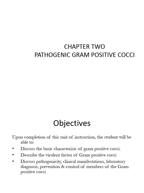 Chapter 2 Pathogenic Gram Positive Cocci Copy Pdf Streptococcus