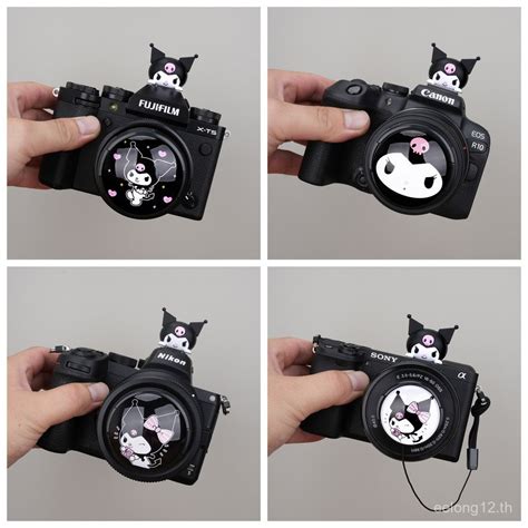 ฝาครอบเลนสกลองการตน Kuromi สำหรบ Hot Shoe M50 ขนาดเลก 49mm เขากนไดกบ Sony Fuji Nikon