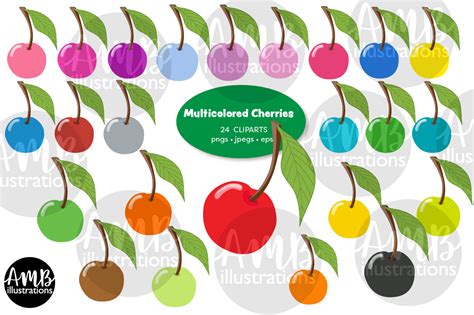 Cherry Full Clipart Graphic By Ambillustrations Creative Fabrica