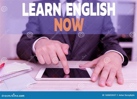 Handwriting Text Learn English Now Concept Meaning Gain Or Acquire