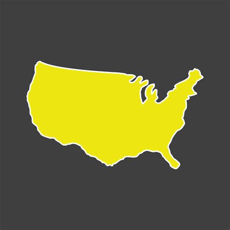 United states map illustrated on white background 8338365 Vector Art at ...