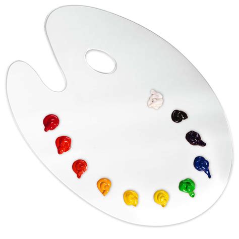 U.S. Art Supply 11.8" x 15.8" Clear Oval-Shaped Acrylic Painting ...