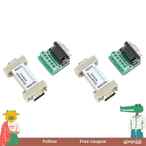 2x Rs 232 Rs232 Serial To Rs485rs422 485422 Converter Compatible Eiatia Rs232c Standard And