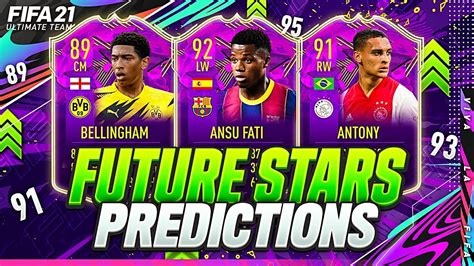 FIFA 21 FUTURE STARS RATINGS PREDICTIONS W BELLINGHAM ANTONY