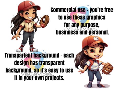 25+ Cartoon Kids in Baseball Costumes Clipart Bundle Sticker PNG