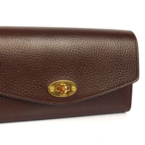 Mulberry Darley Wallet Medium In Oxblood Leather Handbag Clinic